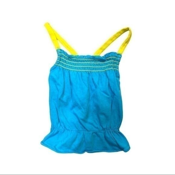 Healthtex Blue and Yellow Smocked Tank Top Size 9 Months - Picture 5 of 7